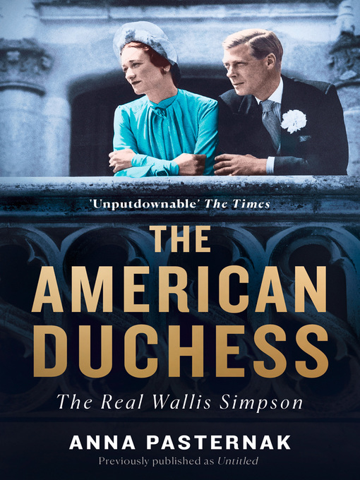 Title details for The American Duchess by Anna Pasternak - Wait list